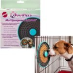 SPOT Soothers Multipurpose Dog Lick Mat – 6in Slow Feeder & Crate Enrichment Toy for Small & Medium Dogs and Puppies, Food-Grade Rubber, Dishwasher Safe, Anxiety & Boredom Relief