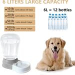 STALTWO 1.6 Gallon Automatic Gravity Dog Water Dispenser, BPA-Free, Grey - Image 2