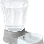STALTWO 1.6 Gallon Automatic Gravity Dog Water Dispenser, BPA-Free, Grey