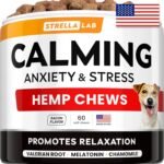 STRELLALAB Hemp Calming Chews for Dogs – Stress, Anxiety Relief Treats