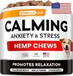 STRELLALAB Hemp Calming Chews for Dogs - Stress, Anxiety Relief Treats