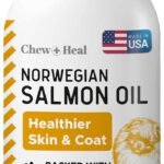 Salmon Oil for Dogs – Premium Fish Oil for Skin and Coat Health – Omega 3 Supplement – Supports Itchy Skin – 8 oz Liquid – Norwegian Dog Salmon Oil – Essential Dog Supplement