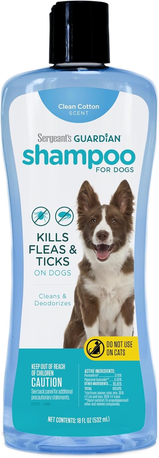 Sergeant’s Guardian Flea & Tick Shampoo Dogs, Kills Eggs 30 Days, 18oz Sergeant’s Guardian Flea & Tick Shampoo Dogs, Kills Eggs 30 Days, 18oz