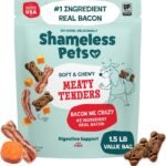 Shameless Pets Bacon Me Crazy Meaty Tenders, Soft Dog Treats, 1.5lb
