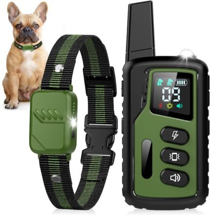 Shock Collar for Dogs, Ultimate Dog Training Collar with Remote, 4500FT Range, IP68 Waterproof, 3 Humane Modes (Beep, Vibration, Shock), Safety Lock & Safety Light – for Small, Medium & Large Dogs