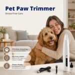 Silent Pet Paw Trimmer | Cordless Paw Trimmer for Grooming w/Light - Image 2