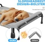 Simple Trending Elevated Dog Bed for Large Dogs, 44.5" x 31", Grey - Image 2