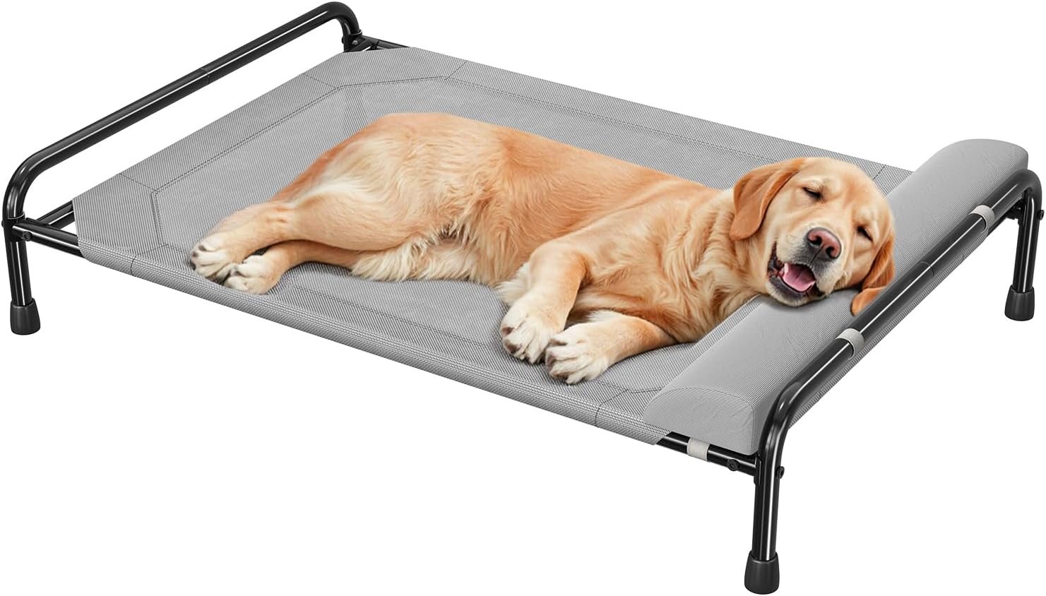 Simple Trending Elevated Dog Bed for Large Dogs, 44.5″ x 31″, Grey Simple Trending Elevated Dog Bed for Large Dogs, 44.5″ x 31″, Grey