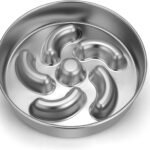 Slow Feeder Dog Bowl, 2 Cups Stainless Steel Heavy Duty Bowl Non-Slip Base