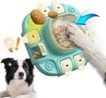 Slow Feeder Dog Bowl & Interactive Puzzle Toy - 3-in-1 Mental Stimulation Game with Treat Dispenser | Non-Slip Durable Design for Small Medium Large Dogs | Anti-Choking Food Maze & Easy Cle