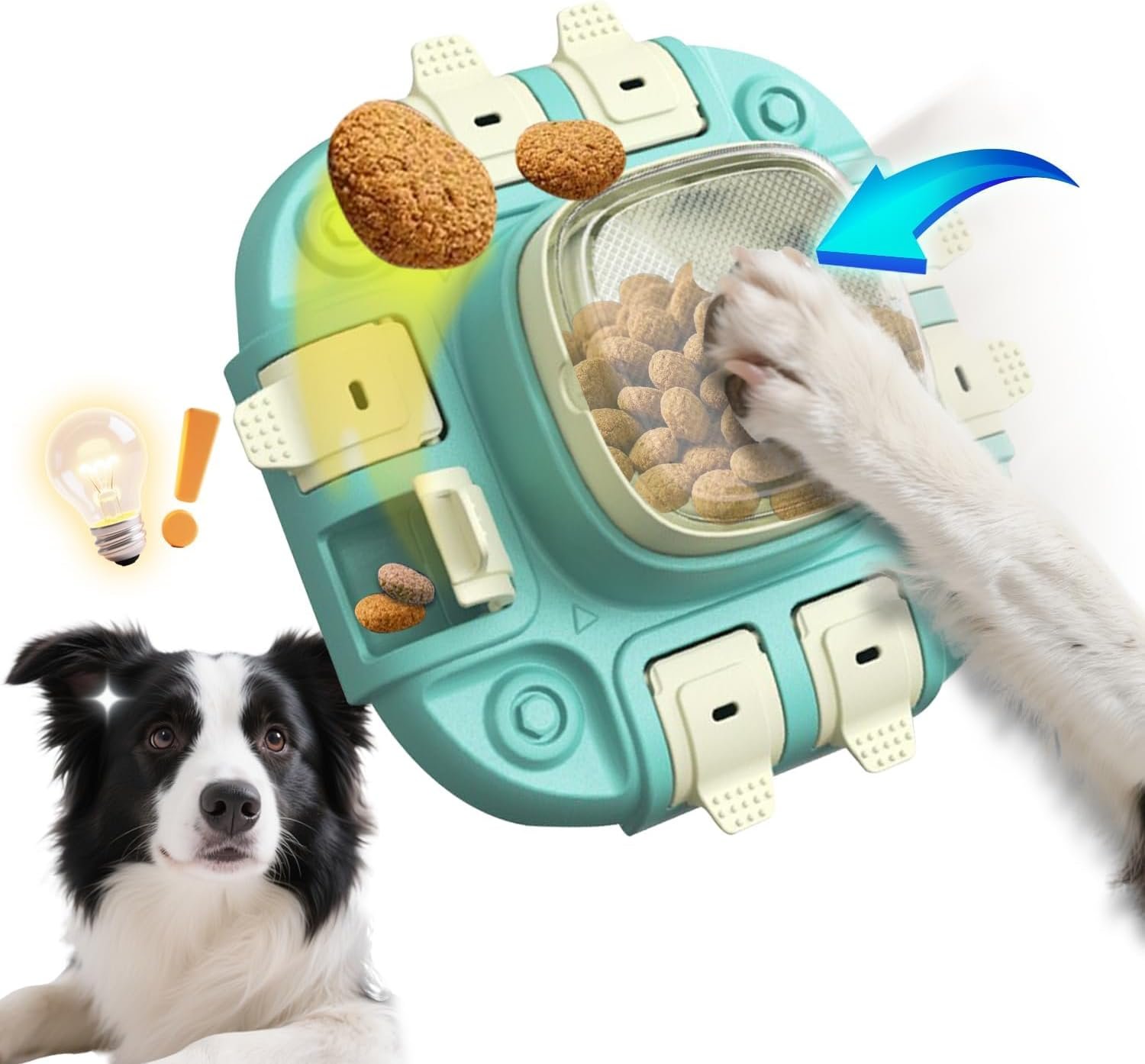 Slow Feeder Dog Bowl & Interactive Puzzle Toy – 3-in-1 Mental Stimulation Game with Treat Dispenser | Non-Slip Durable Design for Small Medium Large Dogs | Anti-Choking Food Maze & Easy Cle Slow Feeder Dog Bowl & Interactive Puzzle Toy – 3-in-1 Mental Stimulation Game with Treat Dispenser | Non-Slip Durable Design for Small Medium Large Dogs | Anti-Choking Food Maze & Easy Cle