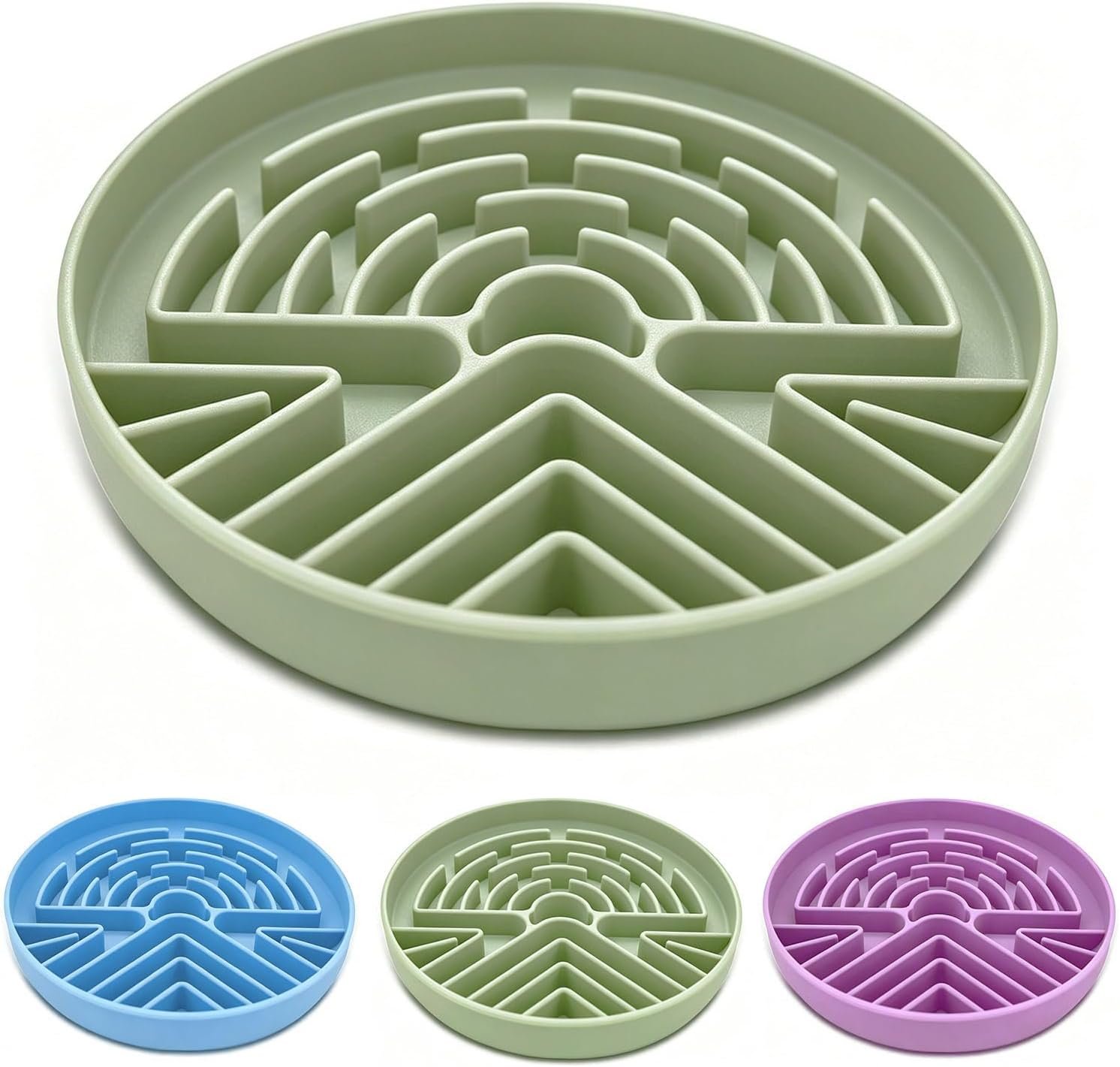 Slow Feeder Dog Bowl for Large & Small Pets, Anti Choking Puzzle Dog Food Bowl with Non-Slip Base, Interactive Pet Slow Eating, Silicone Cat Feeder for Puppies & Cats Slow Feeder Dog Bowl for Large & Small Pets, Anti Choking Puzzle Dog Food Bowl with Non-Slip Base, Interactive Pet Slow Eating, Silicone Cat Feeder for Puppies & Cats