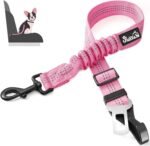 SlowTon Dog Car Seat Belt, 3 in 1 Latch Bar Attachment Dog Safety Seatbelt