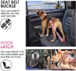 SlowTon Dog Car Seat Belt, 3 in 1 Latch Bar Attachment Dog Safety Seatbelt - Image 2