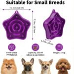 Small Slow Feeder Dog Bowl, Anti-Choking Puzzle Maze for Small Dogs, Slow Down Eating to Prevent Bloat & Improve Digestion, 1 Cup Capacity for Wet or Dry Food, BPA-Free Food Grade PP Material - Image 2