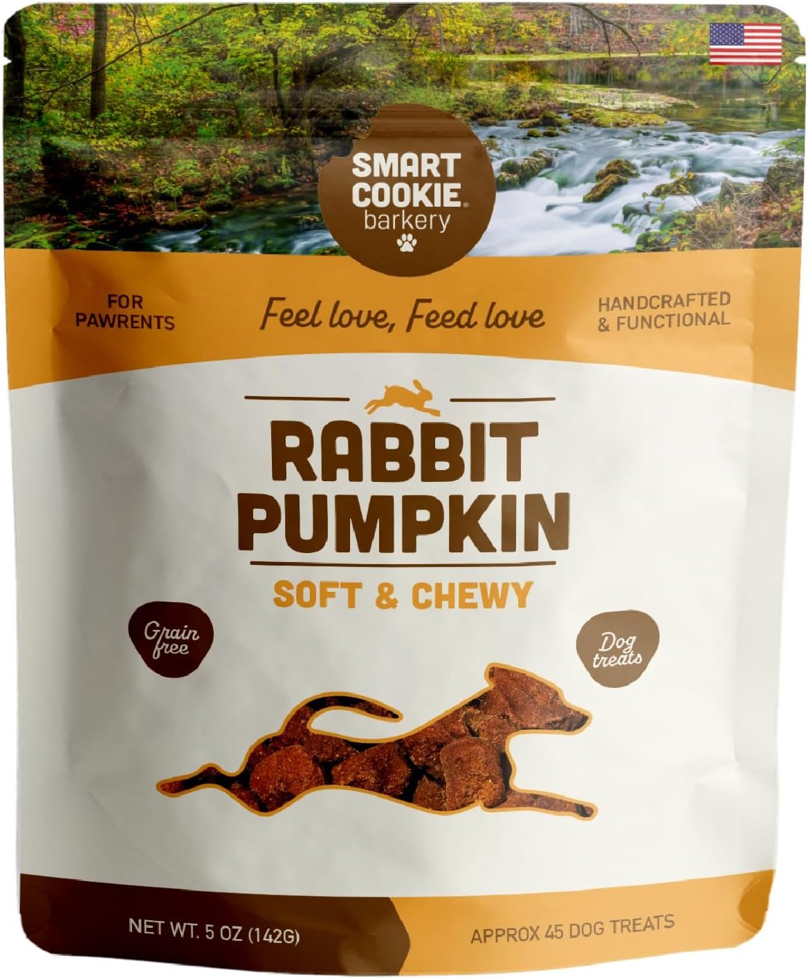 Smart Cookie Healthy Soft Dog Treats – Rabbit & Pumpkin – Grain Free Limited Ingredient Training Treats for Dogs with Sensitive Stomach & Allergies, Natural Novel Protein, Made in the USA (5oz.) Smart Cookie Healthy Soft Dog Treats – Rabbit & Pumpkin – Grain Free Limited Ingredient Training Treats for Dogs with Sensitive Stomach & Allergies, Natural Novel Protein, Made in the USA (5oz.)