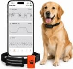 Smart Dog Health Monitor Collar, Heart Rate & Respiratory Rate Monitor, Activity & HRV Tracking, App Wellness Reports, IP67 Water Resistant, No Monthly Fee