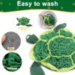 Snuffle Mat for Dogs - Interactive Puzzle Feeding Game for Stress Relief & Foraging Skills | Dog Toys to Keep Them Busy | Small/Medium/Large Dogs Turtle Design - Image 2