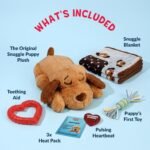 Snuggle Puppy Essentials Starter Kit, Heartbeat Toy & Blanket - Biscuit - Image 2
