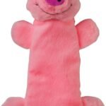 Snuggle Puppy Tender-Tuffs Bottle Cruncher Dog Toy, Squeaky Pig