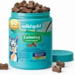 Solid Gold Calming Chews for Dogs with Melatonin for Storms & Travel, 60ct