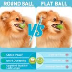 Squeaky Dog Toys Soft Latex Rubber Squeaky Dog Balls for Puppy Small Pet Dogs (8 Pack) (Round Balls) - Image 2