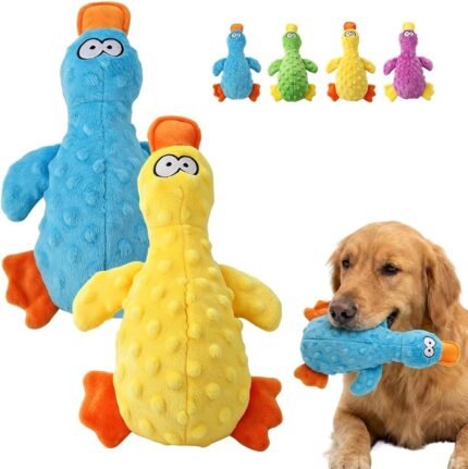 Squeaky Plush Dog Toys, Vocal Interactive Chew Toy for Boredom Relief