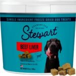 Stewart Freeze Dried Dog Treats, 100% Beef Liver, 21 oz Tub