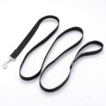 Strong Durable Nylon 10ft Long Dog Training Leash, Traction Rope, 1 Inch Wide, for Small and Medium Dog (Black, 10 Feet) - Image 2