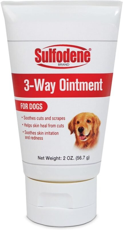 Sulfodene Dog Wound Care 3-Way Ointment, Soothes Cuts and Scrapes, 2 oz
