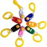 SunGrow 7-Pack Dog Clicker for Training with Wrist Bands, 2 Inches Multicolor, Pet Cat Dog Training Clickers & Behavior Aids, Convenient and Effective Clicker Training Tools for Puppy or Cat