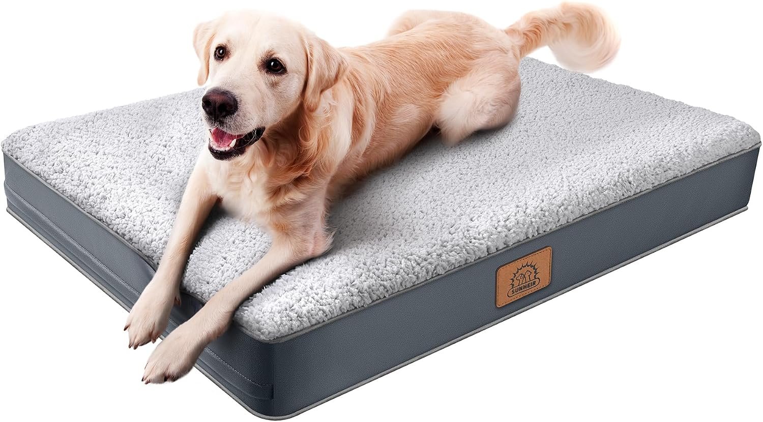 Sunheir Washable Orthopedic Large Dog Bed with Removable Cover, Pet Bed Mat Sunheir Washable Orthopedic Large Dog Bed with Removable Cover, Pet Bed Mat