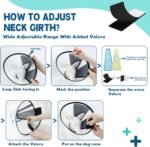 Supet Adjustable Dog Cone Collar After Surgery to Stop Licking,E Collar for Medium Small Dogs, Pet Recovery Collar & Cone,Plastic Cone of Shame for Dogs, Dog Head Neck Cone (S-) - Image 2