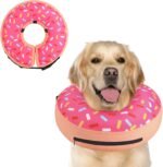 Supet Inflatable Dog Cone Collar Alternative After Surgery, Doggie Neck Donut Collar Recovery ECollar, Soft Dog Cone for Small Medium Large Dogs