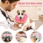 Supet Inflatable Dog Cone Collar Alternative After Surgery, Doggie Neck Donut Collar Recovery ECollar, Soft Dog Cone for Small Medium Large Dogs - Image 2