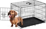 Sweetcrispy 30 Inch Dog Crate, Small Dog Cage, Foldable Puppy Pet Kennel