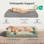 Sytopia 42 Inch Outdoor Waterproof Dog Bed for Extra Large Dogs, Washable Jacket-Grade Shell with Egg Crate Foam, Orthopedic Durable Bed for Patio, Deck, Ideal for Indoor Outdoor Use, Green - Image 2