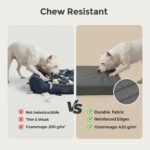 Sytopia 42 Inch XL Durable Canvas Dog Bed for Large Dogs, Waterproof Canvas Orthopedic Pet Bed with Washable Removable Cover & Non-Slip Bottom, Outdoor Use, Dark Grey - Image 2