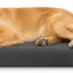 Sytopia 42in Indestructible Dog Beds for Large Sized Dogs,XL Chew Proof Dog Bed with Removable Washable Cover, Waterproof Egg Crate Foam, Non-Slip Bottom, Supports up to 100+ lbs, Dark Gray