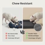 Sytopia 42in Indestructible Dog Beds for Large Sized Dogs,XL Chew Proof Dog Bed with Removable Washable Cover, Waterproof Egg Crate Foam, Non-Slip Bottom, Supports up to 100+ lbs, Dark Gray - Image 2