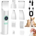 TBTeek Dog Grooming Clippers Kit Cordless Dog Trimmer for Small Dog Pet