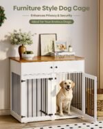 TIMHAKA 41" Dog Crate Furniture, Heavy Duty Dog Cage with Removable Divider - Image 2