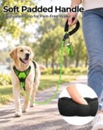 Taglory Rope Dog Leash for Medium Large Dogs, 6 FT Padded Handle, Green - Image 2