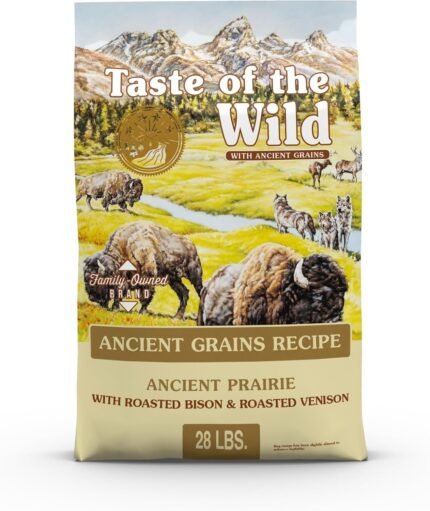 Taste of the Wild Ancient Prairie Dry Dog Food, Roasted Bison, 28lb