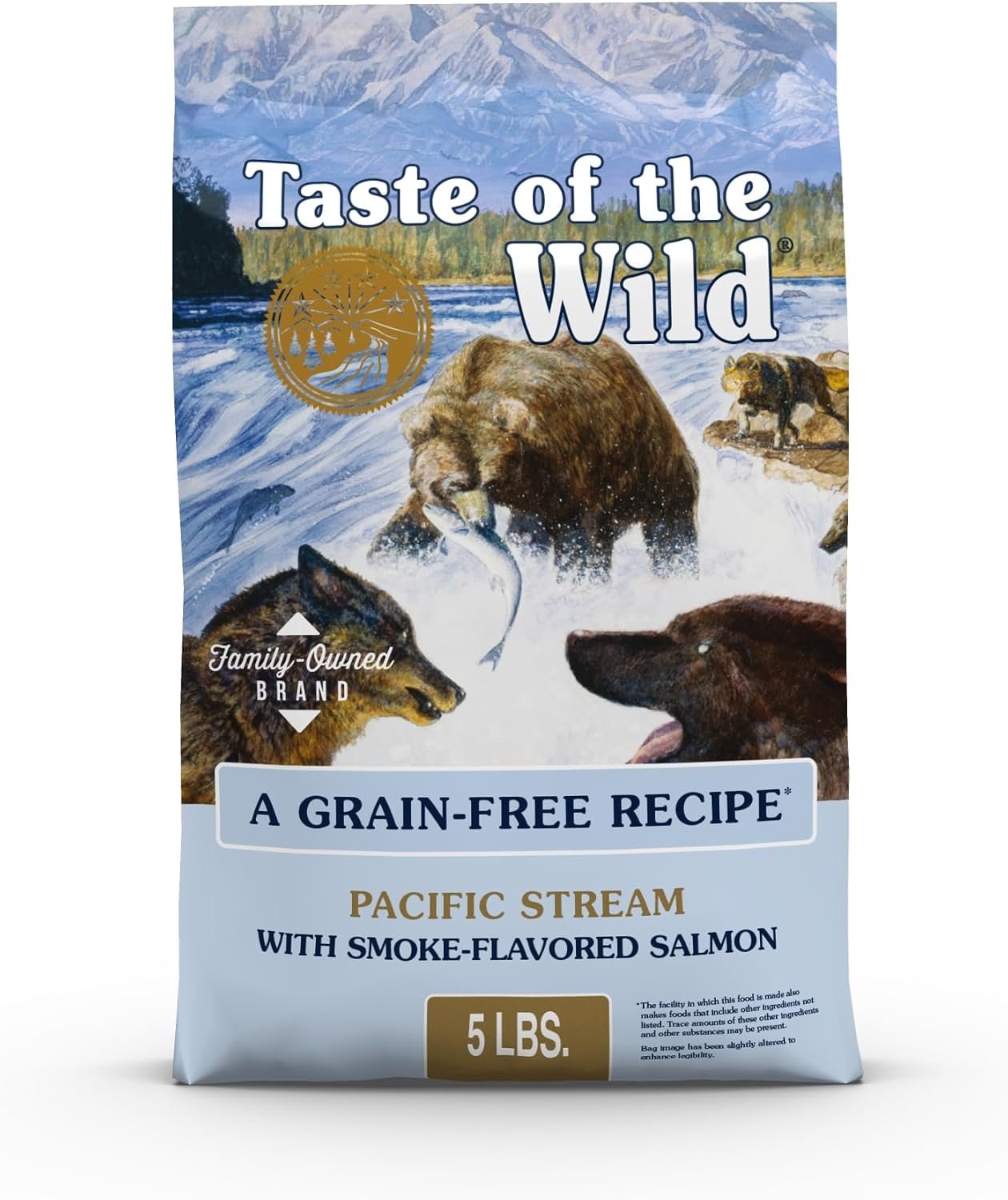 Taste of the Wild Pacific Stream Adult Dry Dog Food, Salmon, 5lb Taste of the Wild Pacific Stream Adult Dry Dog Food, Salmon, 5lb