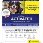 TevraPet Activate II Flea and Tick Prevention for Extra Large Dogs 55+ lbs