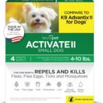 TevraPet Activate II Flea and Tick Prevention for Small Dogs, 4-10 lbs