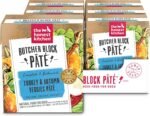 The Honest Kitchen Butcher Block Pâté Wet Dog Food, Human Grade Turkey & Autumn Veggies Recipe, Complete Meal or Dog Food Topper for Picky Eaters, Smooth Texture, All Life Stages, 6 Pack 10.5 oz
