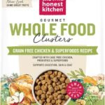 The Honest Kitchen Grain Free Chicken & Superfoods Whole Food Clusters, Human Grade Dry Dog Food, Vet-Crafted Nutritional Support for Skin, Coat, Digestion & Overall Wellness, 5 lb Bag