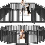 Thickened Outdoor Dog Fence, 40″ H, 16 Panels for Yard & Camping